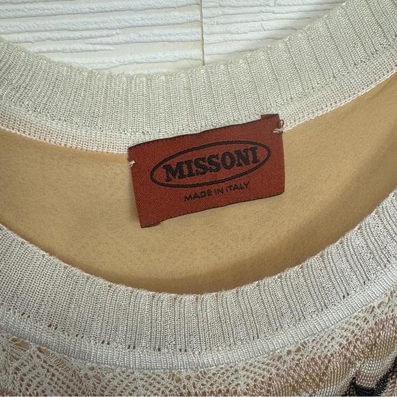 Missoni Beige and Brown Striped Midi Dress - Picture 7 of 14